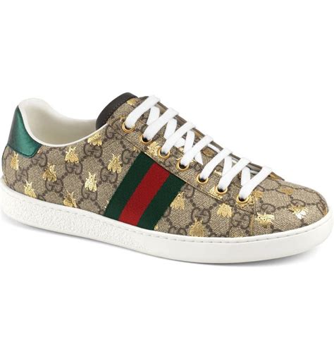 gucci ace sneakers monogram|gucci ace sneakers women's sale.